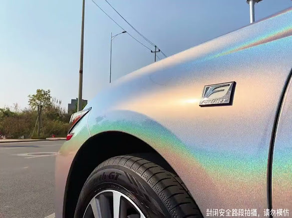 Gloss Iridescent Laser Silver