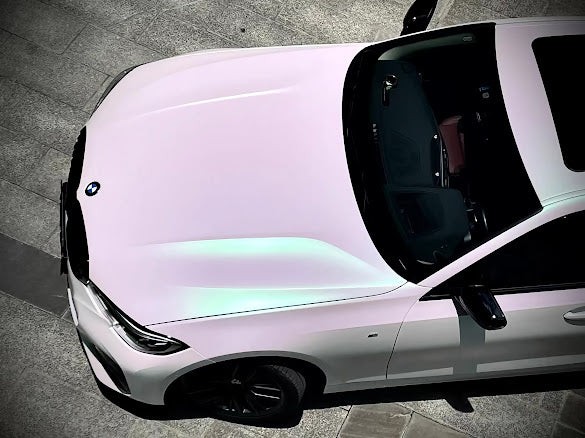Matte White to Green