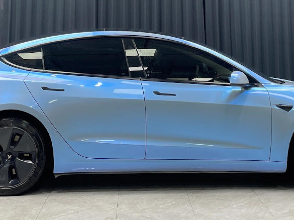Gloss Cement Gray / Blue Pearlescent