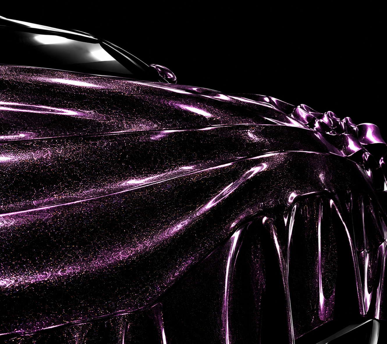 Gloss Metallic Star Purple Black