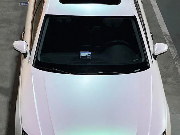 Matte White to Green
