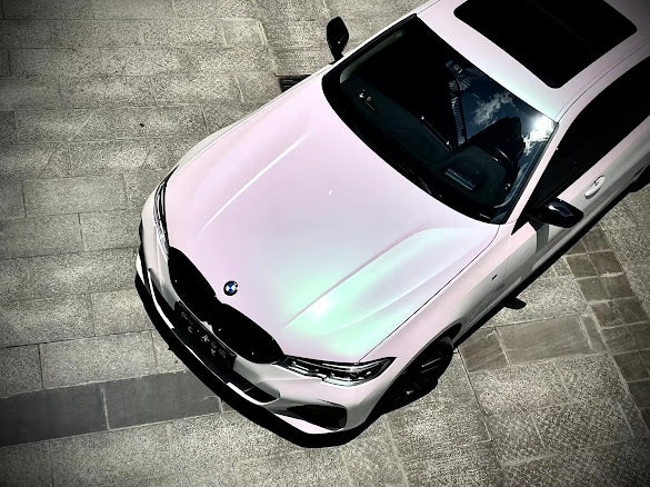 Matte White to Green