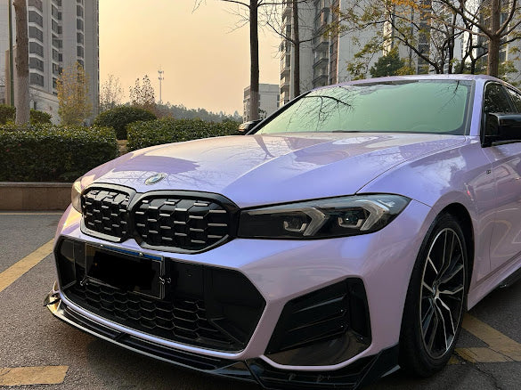 Gloss Silver / Blue Pearlescent