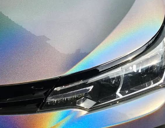 Gloss Iridescent Laser Silver