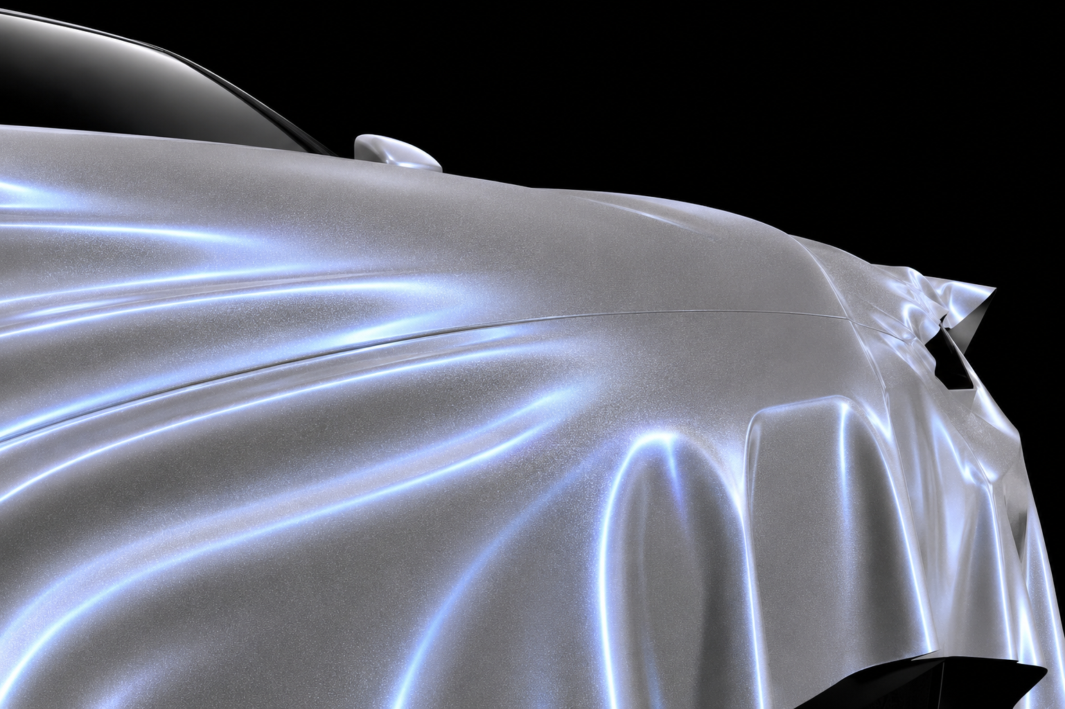 Gloss Cement Gray / Blue Pearlescent