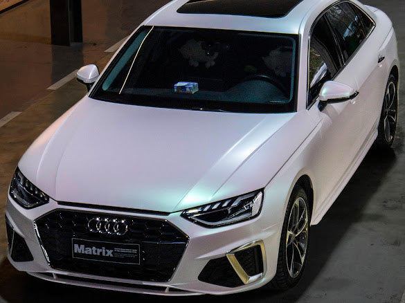 Matte White to Green