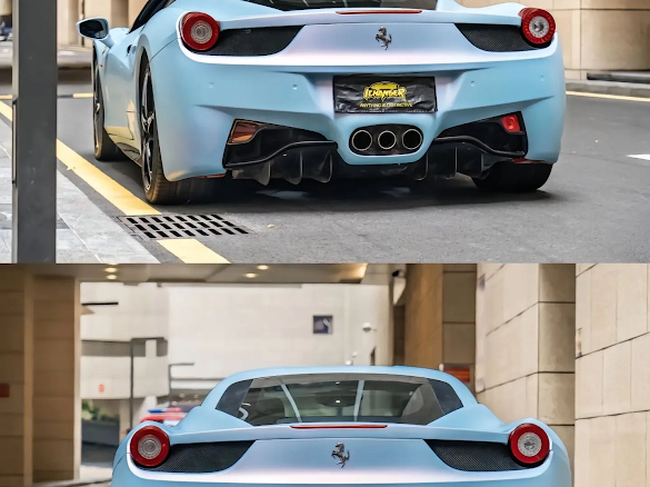 Matte Sky Blue Pink Pearlescent