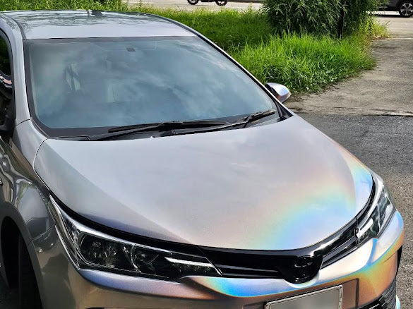 Gloss Iridescent Laser Silver