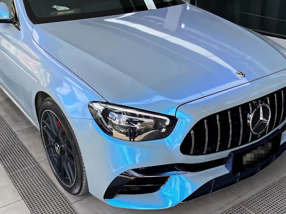Gloss Cement Gray / Blue Pearlescent