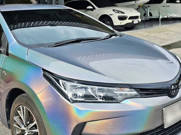 Gloss Iridescent Laser Silver