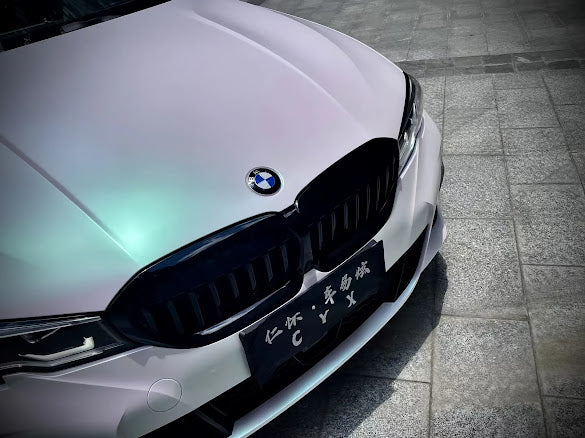 Matte White to Green