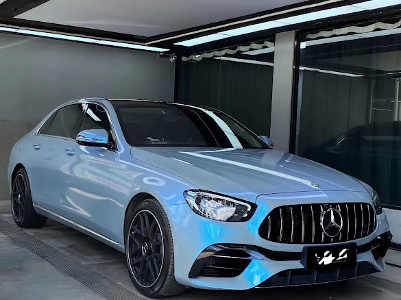Gloss Cement Gray / Blue Pearlescent