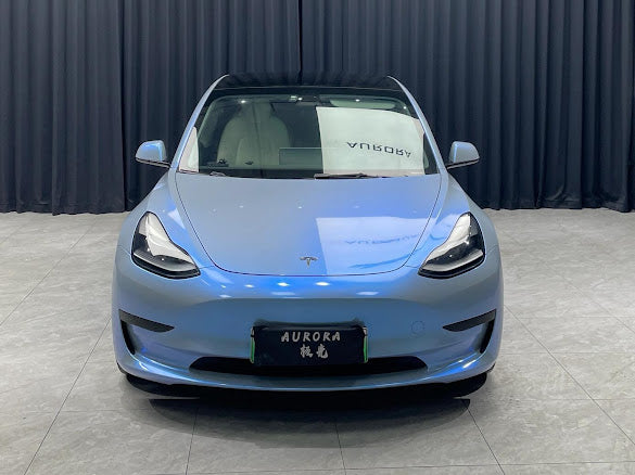 Gloss Cement Gray / Blue Pearlescent