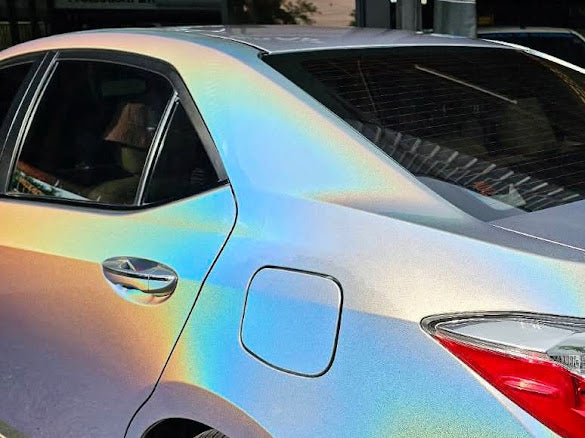 Gloss Iridescent Laser Silver