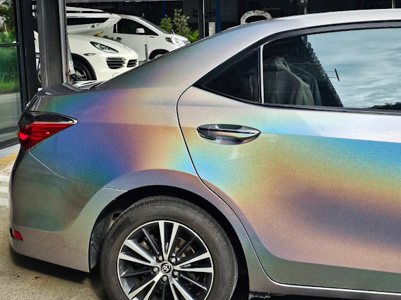 Gloss Iridescent Laser Silver
