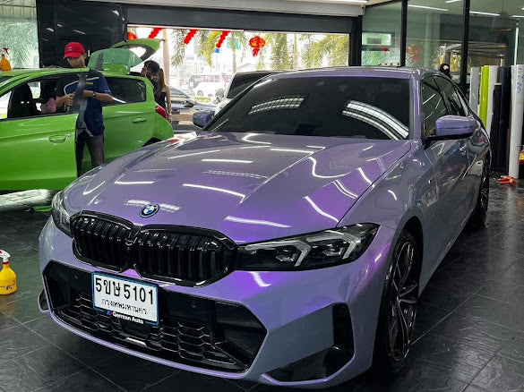 Gloss Cement Gray / Purple Pearlescent