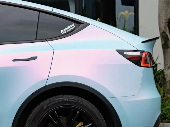 Matte Sky Blue Pink Pearlescent