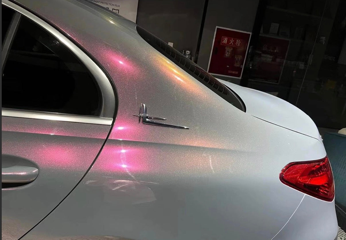 Gloss Cement Grey / Hot Pink Pearlescent