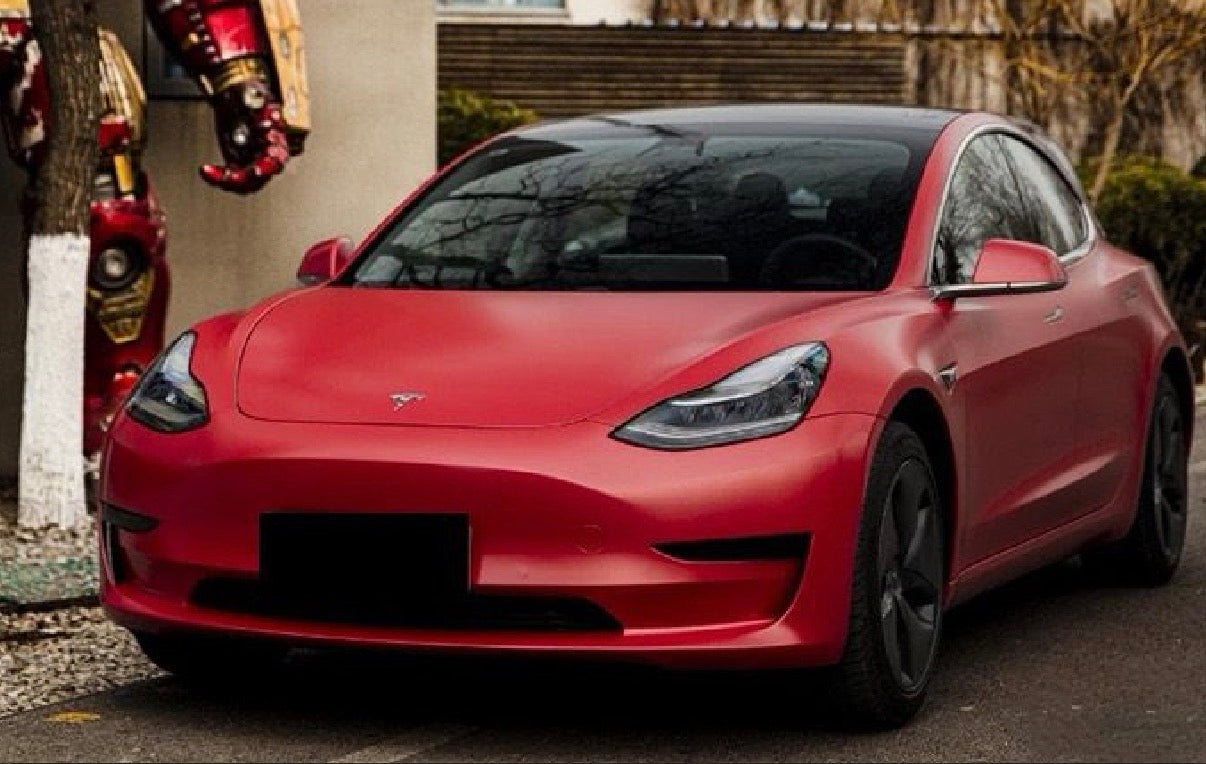 Satin Electric Red