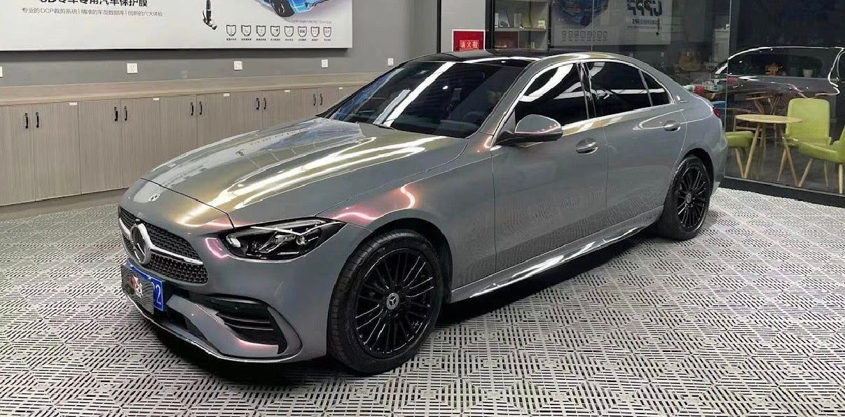 Gloss Cement Grey / Hot Pink Pearlescent