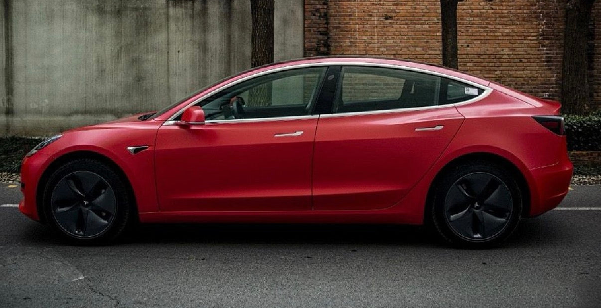 Satin Electric Red