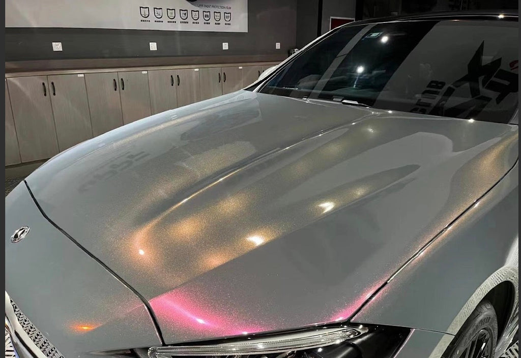 Gloss Cement Grey / Hot Pink Pearlescent