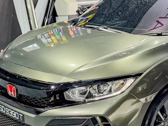 Gloss Metallic Sandstone Green